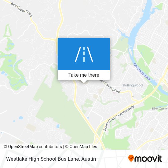 Westlake High School Bus Lane map