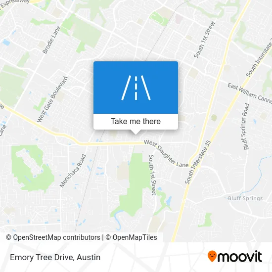 Emory Tree Drive map