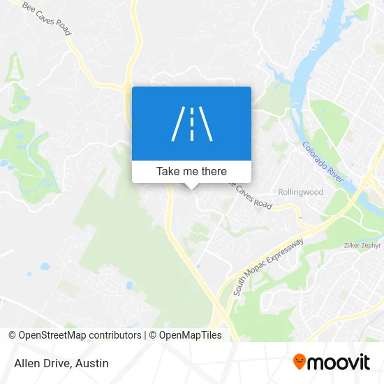 Allen Drive map