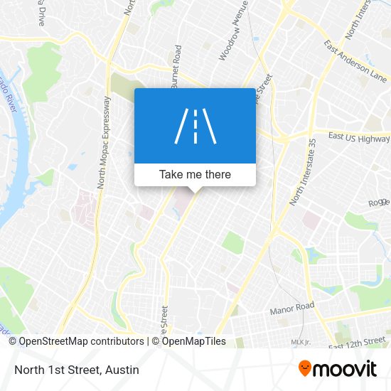 Mapa de North 1st Street