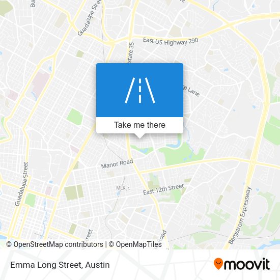 Mapa de Emma Long Street