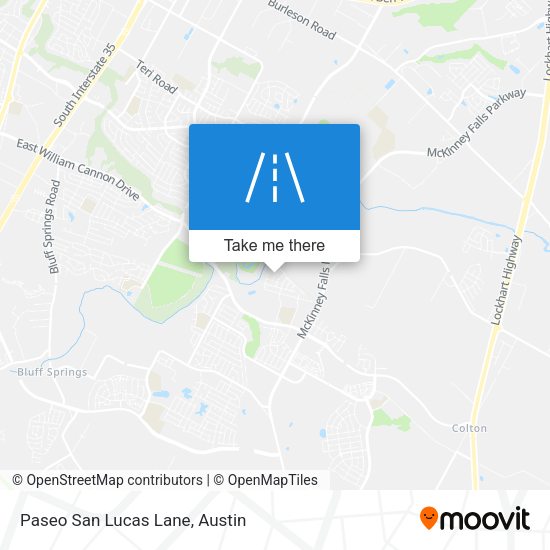 Mapa de Paseo San Lucas Lane
