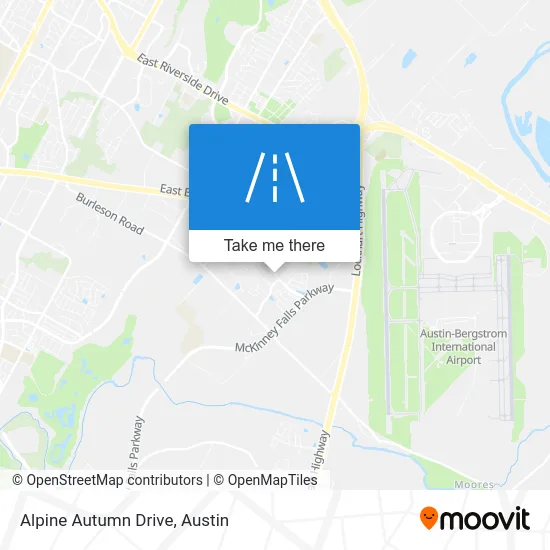 Alpine Autumn Drive map