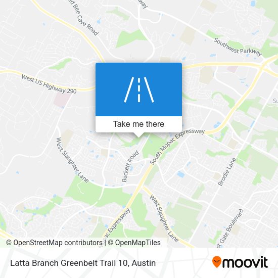 Mapa de Latta Branch Greenbelt Trail 10