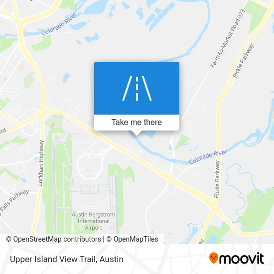 Upper Island View Trail map