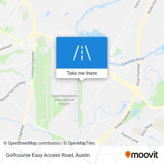 Mapa de Golfcourse Easy Access Road