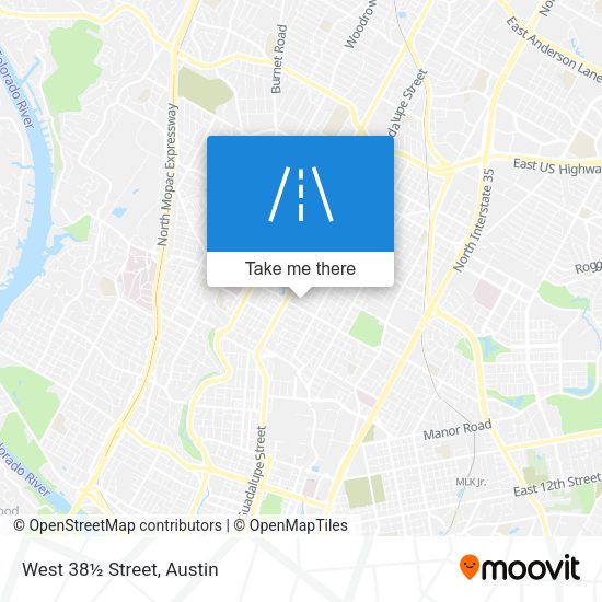 West 38½ Street map