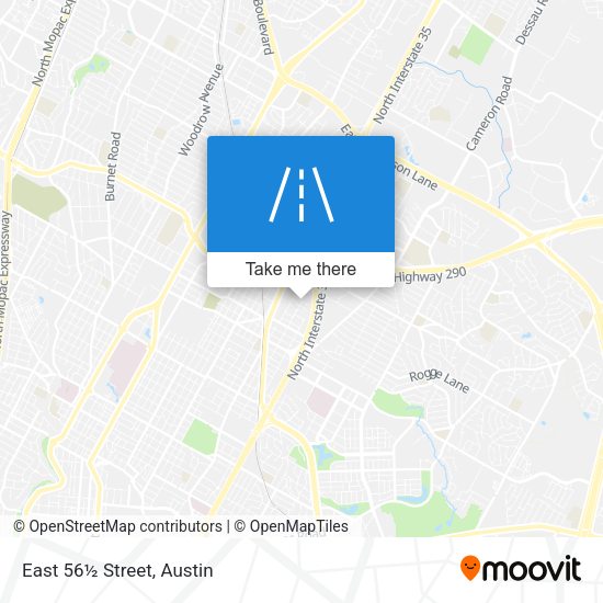 East 56½ Street map