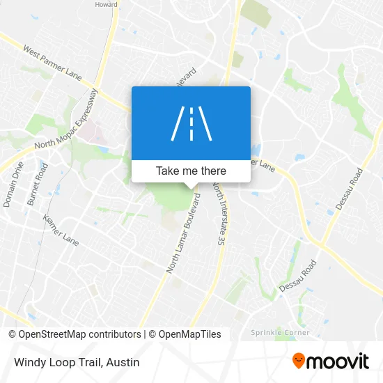 Windy Loop Trail map