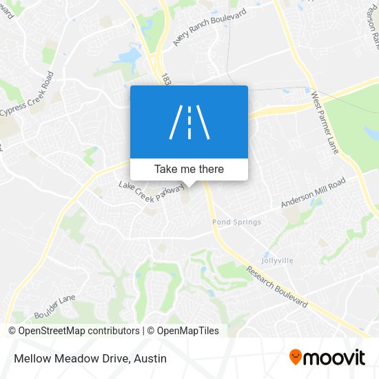 Mellow Meadow Drive map