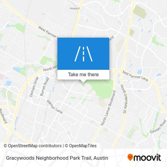 Mapa de Gracywoods Neighborhood Park Trail