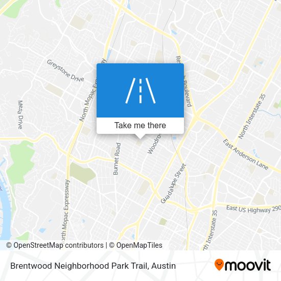 Mapa de Brentwood Neighborhood Park Trail