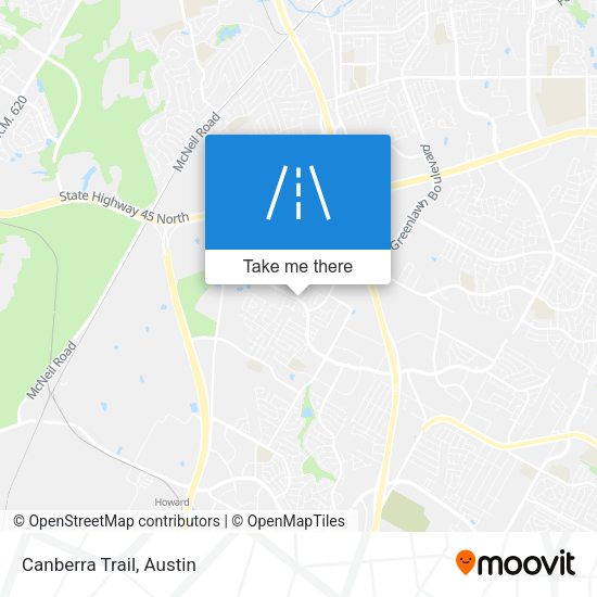 Mapa de Canberra Trail