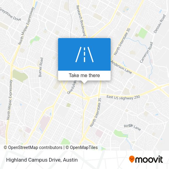 Highland Campus Drive map