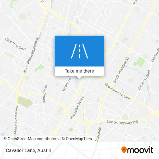 Cavalier Lane map