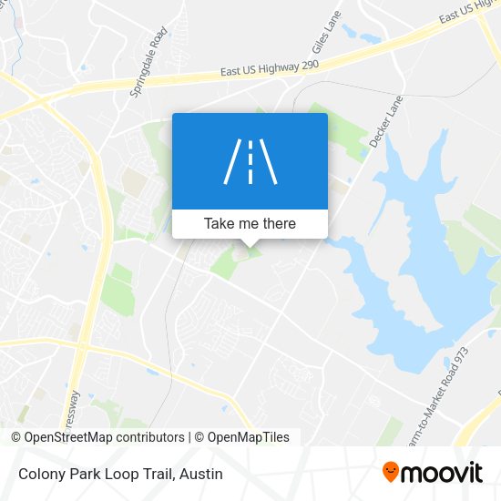 Colony Park Loop Trail map
