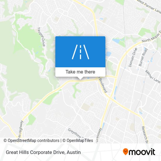 Great Hills Corporate Drive map