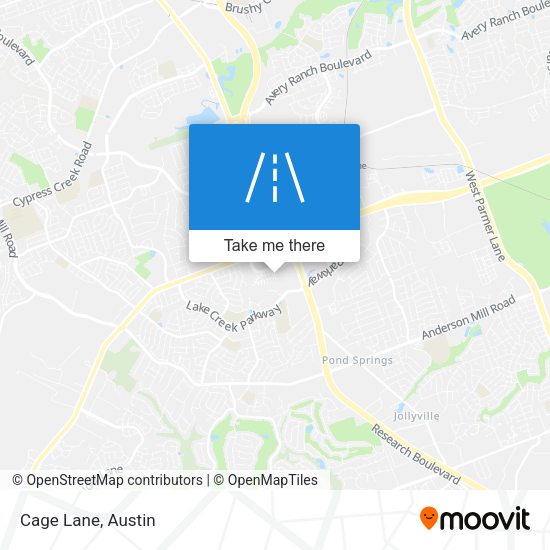 Mapa de Cage Lane