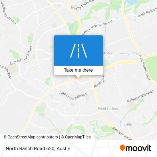 North Ranch Road 620 map