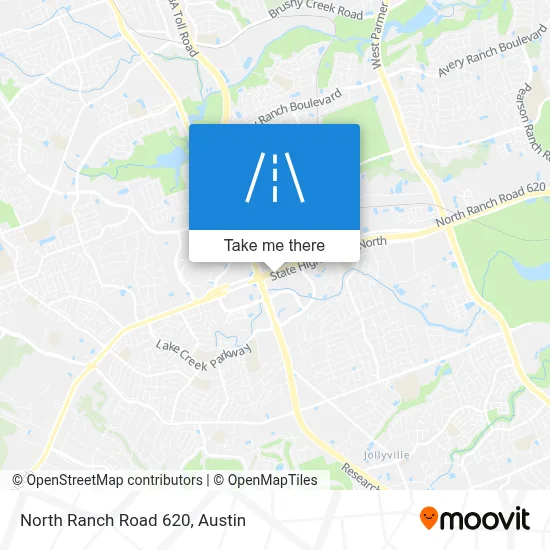 North Ranch Road 620 map