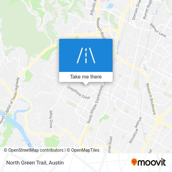 Mapa de North Green Trail