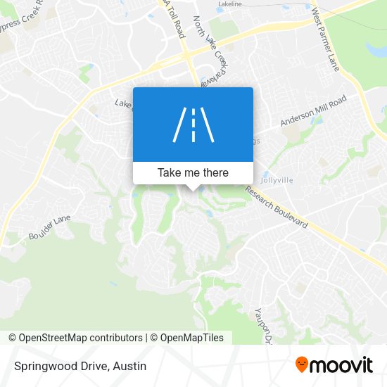 Springwood Drive map