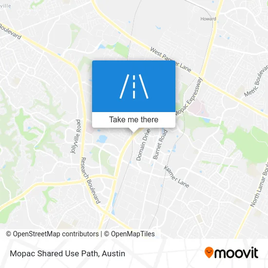 Mopac Shared Use Path map