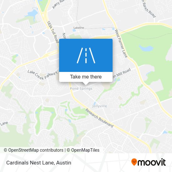 Mapa de Cardinals Nest Lane