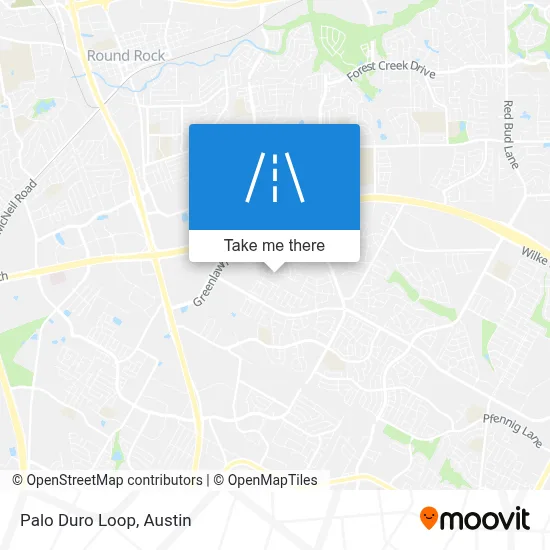 Palo Duro Loop map