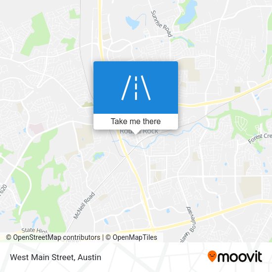 Mapa de West Main Street
