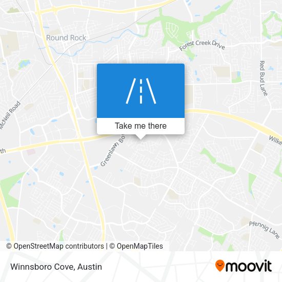 Mapa de Winnsboro Cove