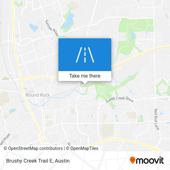 Brushy Creek Trail E map