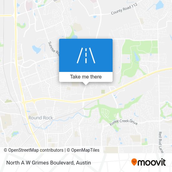 Mapa de North A W Grimes Boulevard