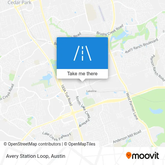Avery Station Loop map