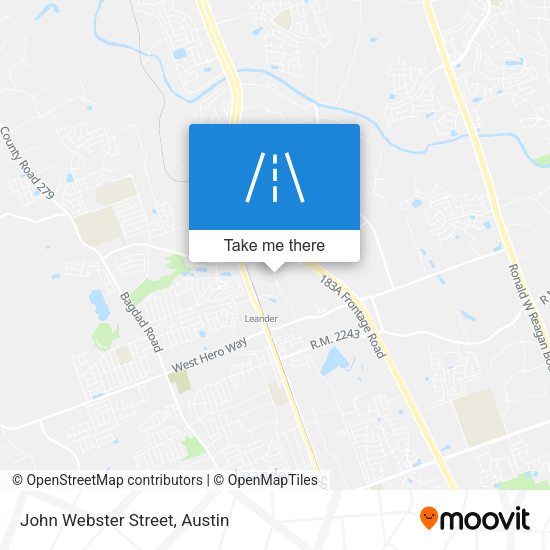 John Webster Street map