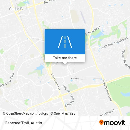 Genesee Trail map