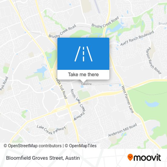 Mapa de Bloomfield Groves Street