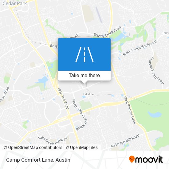 Mapa de Camp Comfort Lane