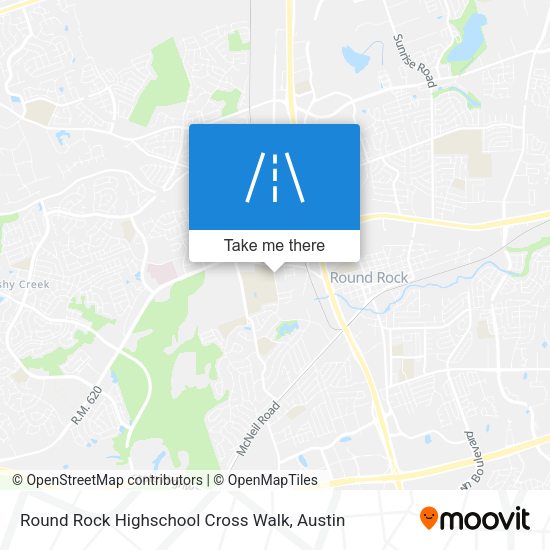 Round Rock Highschool Cross Walk map