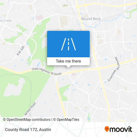 County Road 172 map