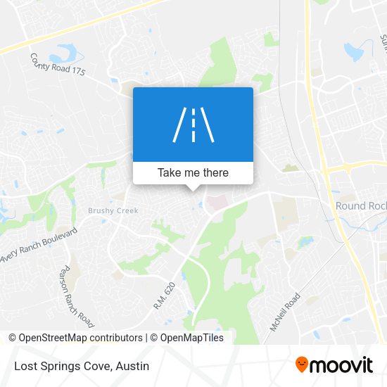 Mapa de Lost Springs Cove
