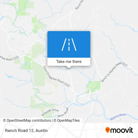 Ranch Road 12 map
