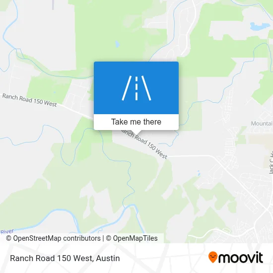 Ranch Road 150 West map