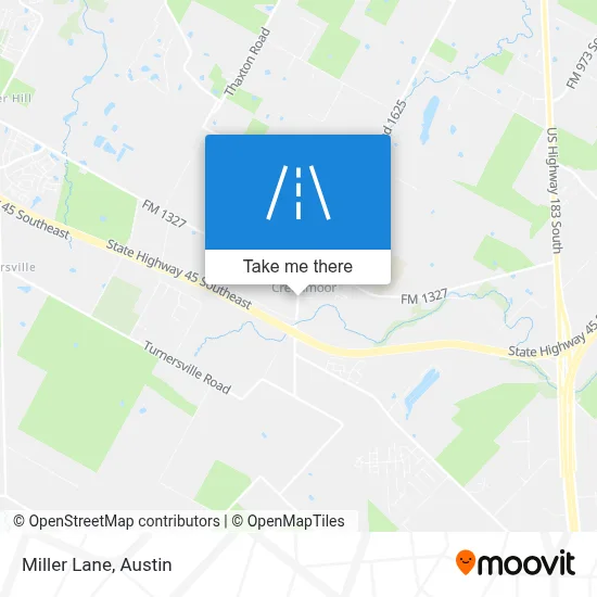 Miller Lane map