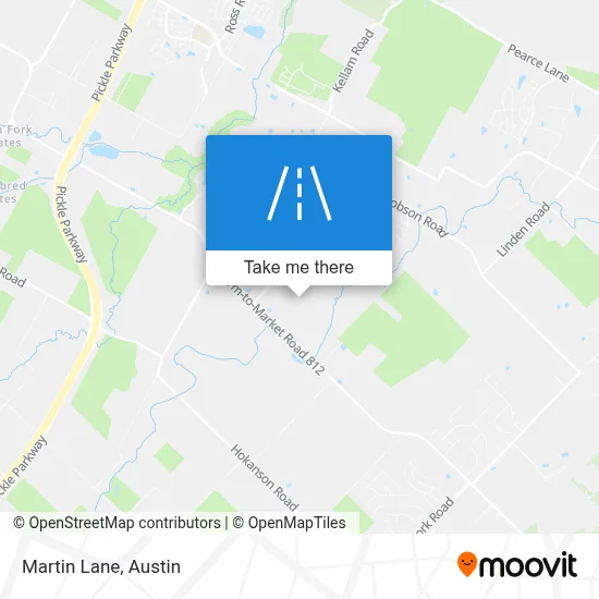 Martin Lane map