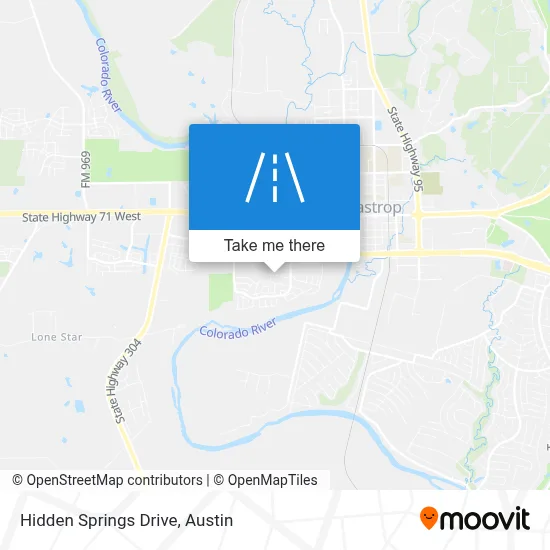 Hidden Springs Drive map