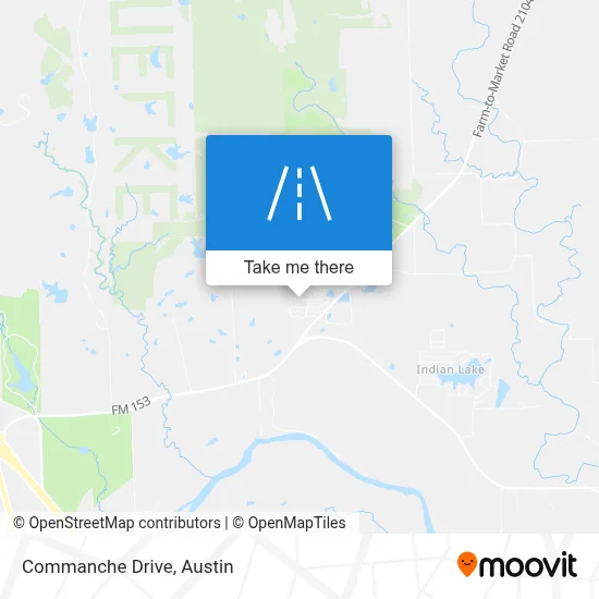Commanche Drive map