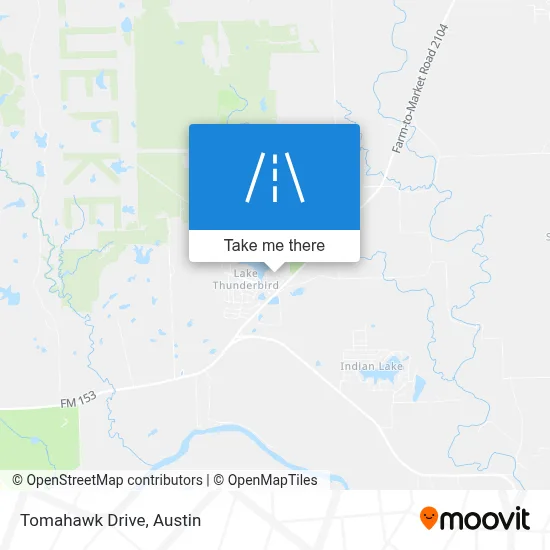 Tomahawk Drive map