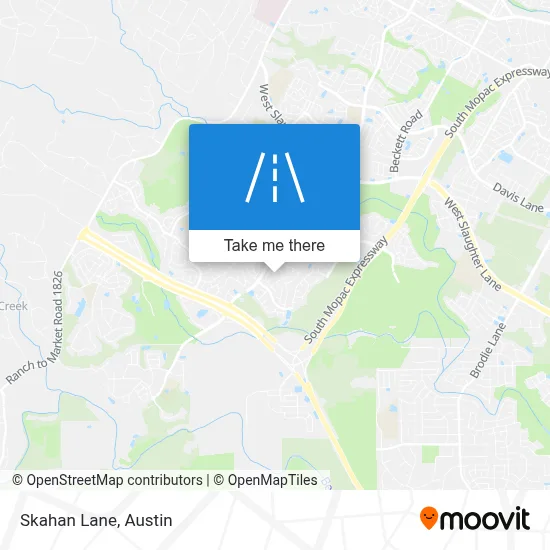 Skahan Lane map