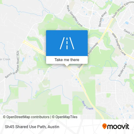 Sh45 Shared Use Path map